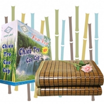 Bamboo mat with small black beads, no edge 80x190cm 